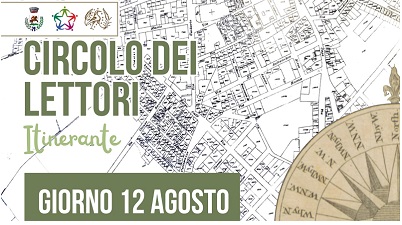 12 AGOSTO 20204, ORE 19:00, PRESSO LA BIBLIOTECA COMUNALE SI TERRA' L'EVENTO "CIRCOLO DEI LETTORI ITINERANTE"